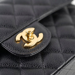 Chanel Small Classic Flap Black Caviar GHW