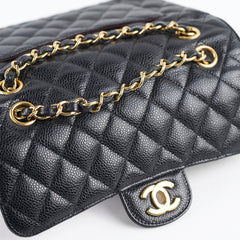 Chanel Small Classic Flap Black Caviar GHW