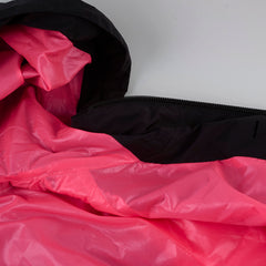 Fendi Pink/Black Nylon Jacket Size 40