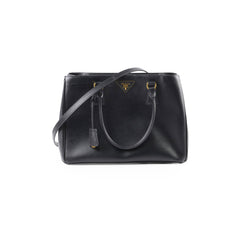 Prada Galleria Saffiano Zip Tote Black