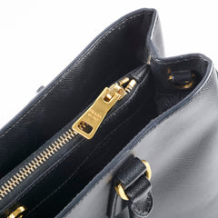 Prada Galleria Saffiano Zip Tote Black