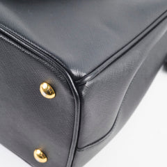 Prada Galleria Saffiano Zip Tote Black