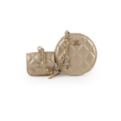 Chanel Gold Coin Pouch/Airpod Case Charm