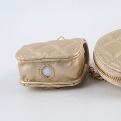 Chanel Gold Coin Pouch/Airpod Case Charm