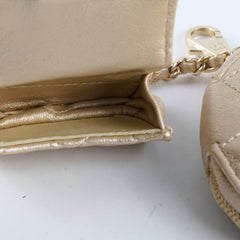 Chanel Gold Coin Pouch/Airpod Case Charm