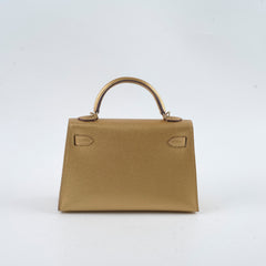 Hermes Mini Kelly Doré Chevre Chamkilight 2024