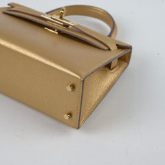 Hermes Mini Kelly Doré Chevre Chamkilight 2024