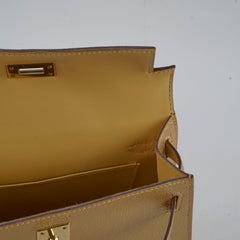 Hermes Mini Kelly Doré Chevre Chamkilight 2024
