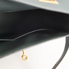 Hermes Kelly 28 Y7 Bleu Orage Epsom GHW Z Stamp