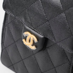 Chanel Medium 25 Bag Black Caviar GHW (microchip)