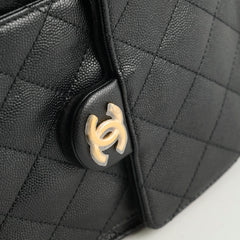 Chanel Medium 25 Bag Black Caviar GHW (microchip)