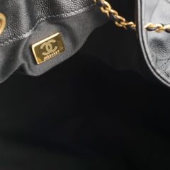 Chanel Medium 25 Bag Black Caviar GHW (microchip)
