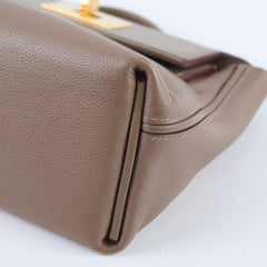 Hermes 24/24 21 Mini Etoupe GHW B Stamp