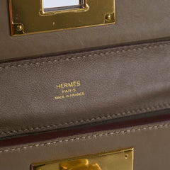 Hermes 24/24 21 Mini Etoupe GHW B Stamp