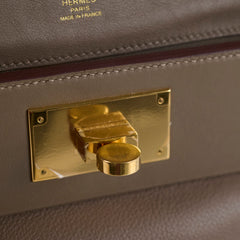 Hermes 24/24 21 Mini Etoupe GHW B Stamp