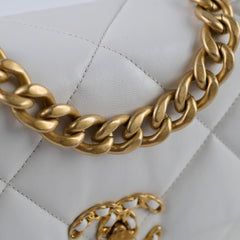 Chanel 19 White Small Flap