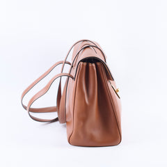 Celine Medium Soft 16 Shoulder Bag Brown Calfskin