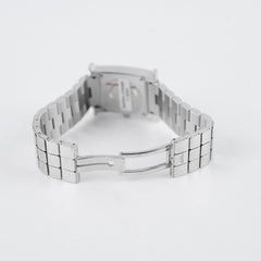 Hermes H Heure Watch Small Model MOP Dial Steel Strap