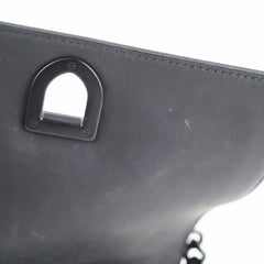 Dior Small Ultra Matte Calfskin Studded Diorama Flap Black