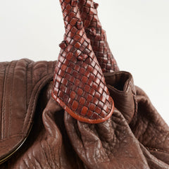 Fendi Brown Nappa Leather Spy Bag