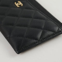 Chanel Bill Pouch Wallet Caviar Black