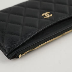 Chanel Bill Pouch Wallet Caviar Black
