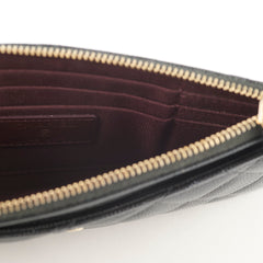 Chanel Bill Pouch Wallet Caviar Black