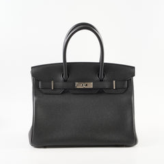 Hermes Birkin 30 Togo Noir - A Stamp 2017