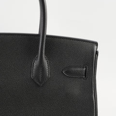 Hermes Birkin 30 Togo Noir - A Stamp 2017