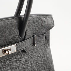 Hermes Birkin 30 Togo Noir - A Stamp 2017