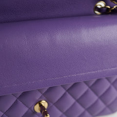 Chanel Medium Classic Flap Caviar Purple