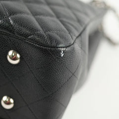 Chanel Paris-Edinburgh Quilted Flap Tote Black Caviar