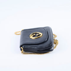 Gucci Small 1973 with Chain Bag Black