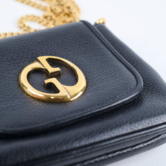 Gucci Small 1973 with Chain Bag Black