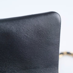 Chanel Mini Rectangular with Top Handle Black GHW Microchipped