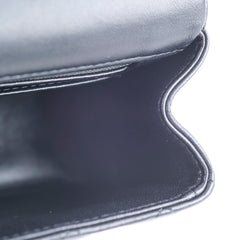 Chanel Mini Rectangular with Top Handle Black GHW Microchipped