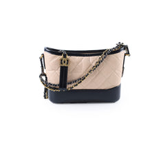 Chanel Gabrielle Bag Small Beige and Black