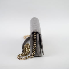 Chanel Caviar Wallet On Chain WOC Grey