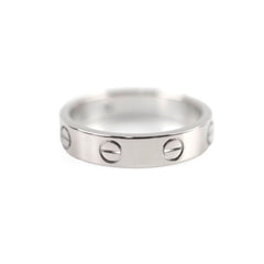 Cartier Love Ring Small Model One Damond White Gold Size 51