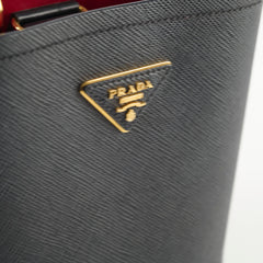 Prada Small Panier Saffiano Leather Black