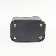 Prada Small Panier Saffiano Leather Black