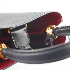 Prada Small Panier Saffiano Leather Black