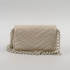 Gucci Marmont Mini Belt Bag Cream