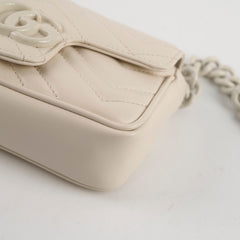 Gucci Marmont Mini Belt Bag Cream