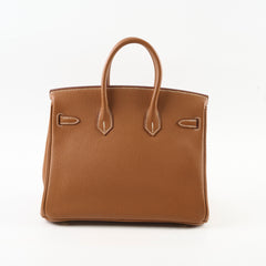 Hermes Birkin 25 Gold Togo GHW X stamp
