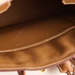 Hermes Birkin 25 Gold Togo GHW X stamp