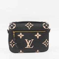 Louis Vuitton Pochette Metis Bicolour Monogram Black/Beige
