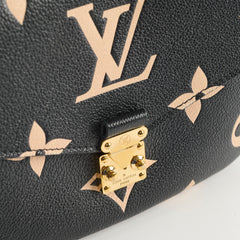 Louis Vuitton Pochette Metis Bicolour Monogram Black/Beige