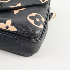 Louis Vuitton Pochette Metis Bicolour Monogram Black/Beige