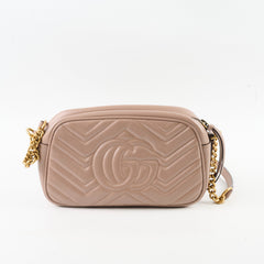 Gucci Marmont Small Camera Bag Dusty Pink